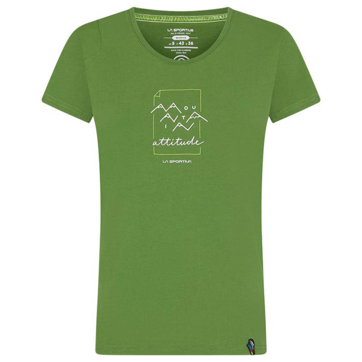 Attitude Womens Climbing T-Shirt Green