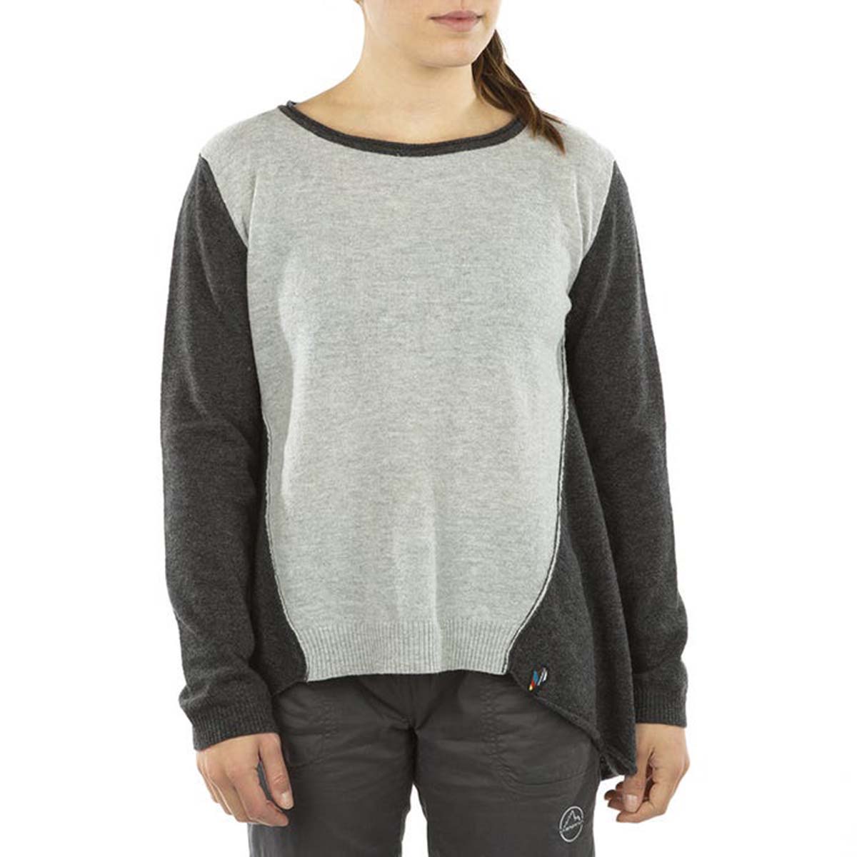 Linville Womens Climbing Pullover Grey