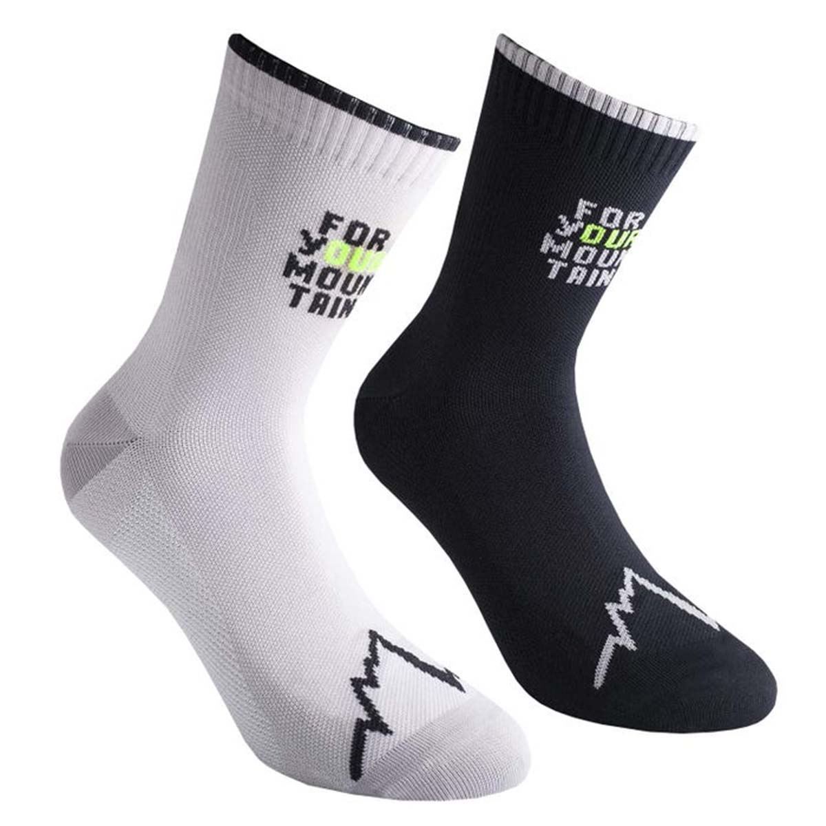For Your Mountain Womens Running Socks Black