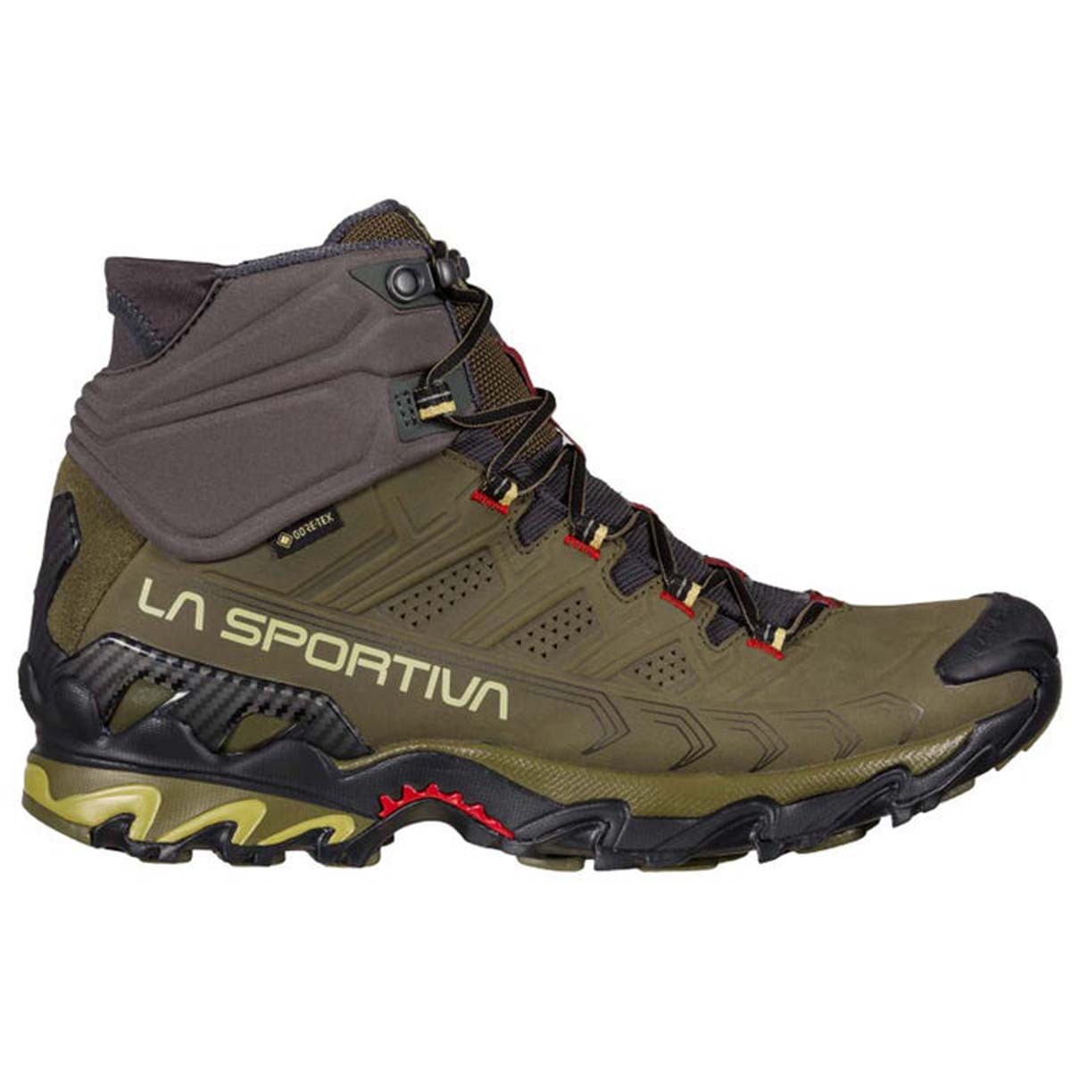 Ultra Raptor II Mid Leather Wide GTX Mens Hiking Shoes Brown