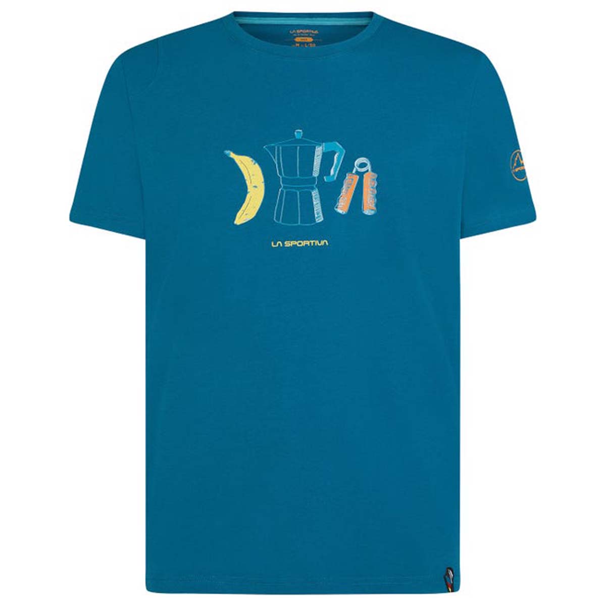 Breakfast Mens Climbing T-Shirt Blue