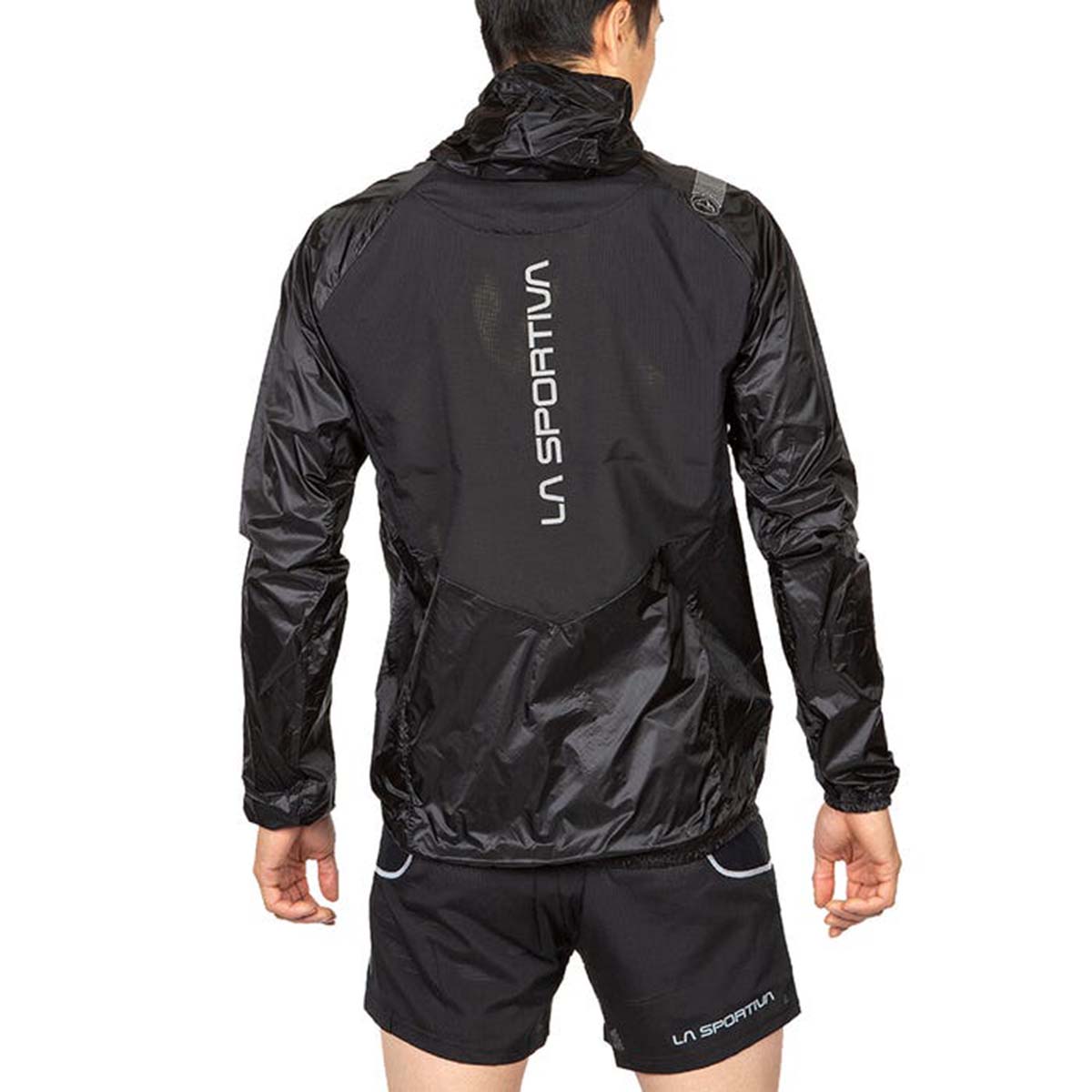Blizzard Mens Running Windbreaker Black