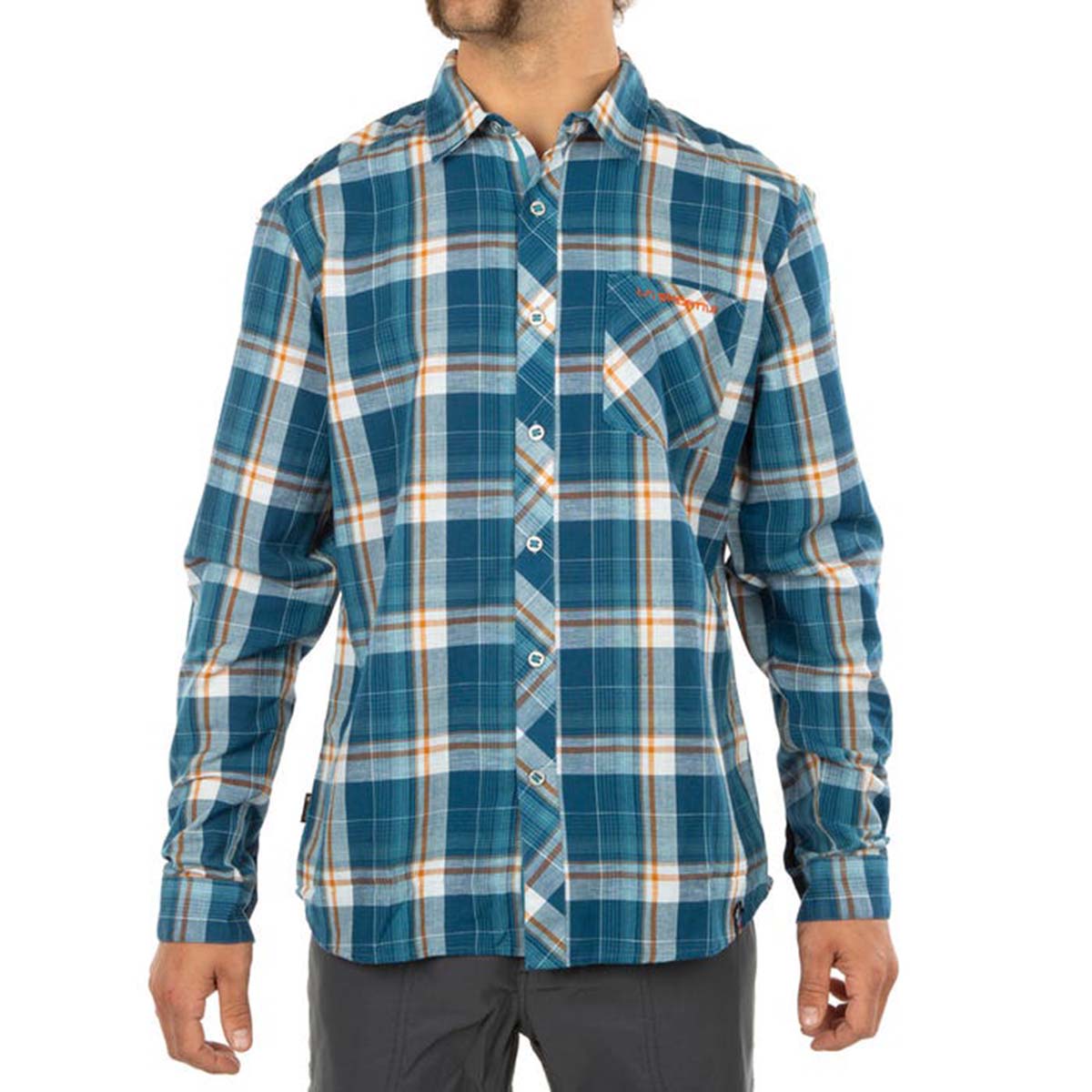 Sasquatch Mens Climbing Shirt Blue