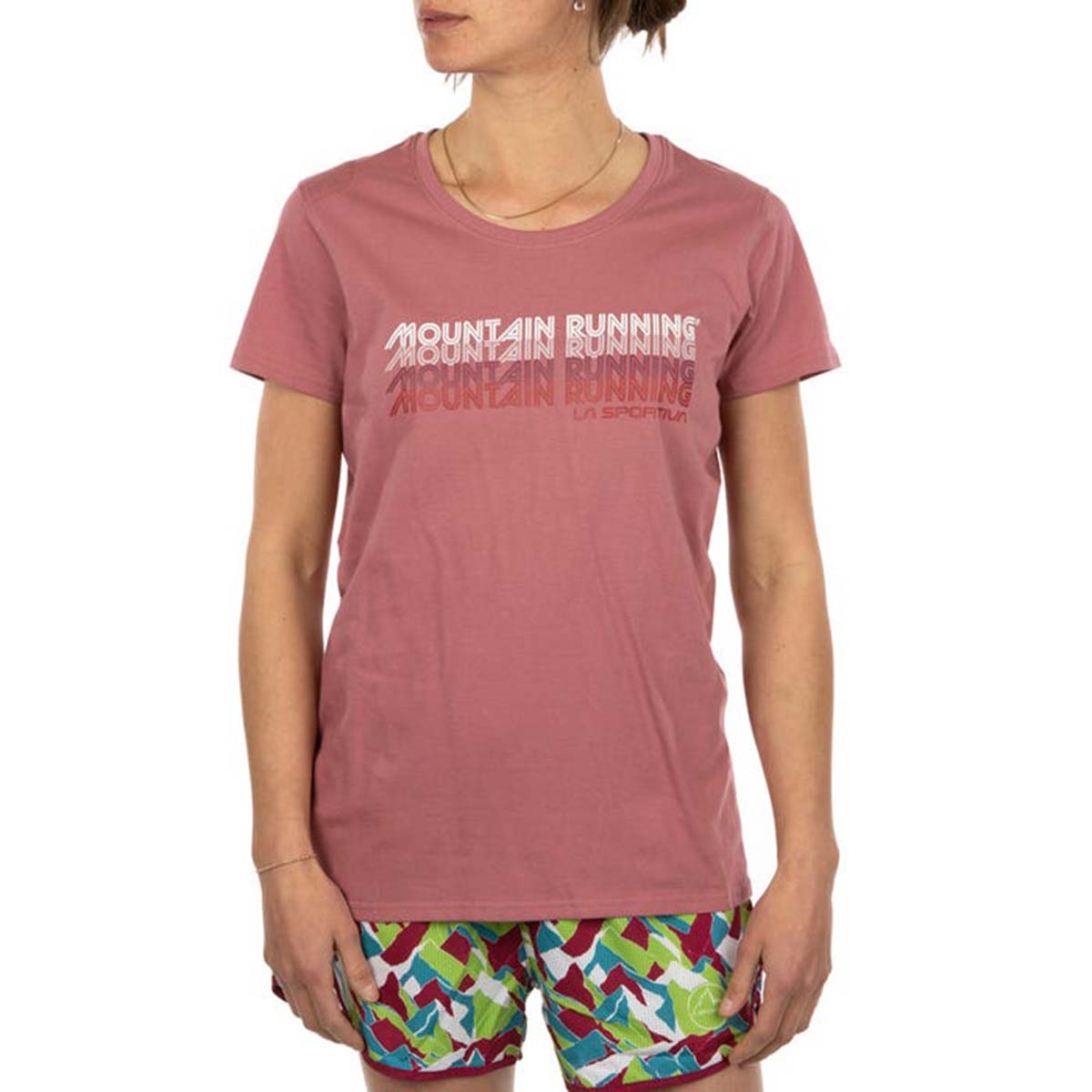 Mountain Womens Running T-Shirt Pink