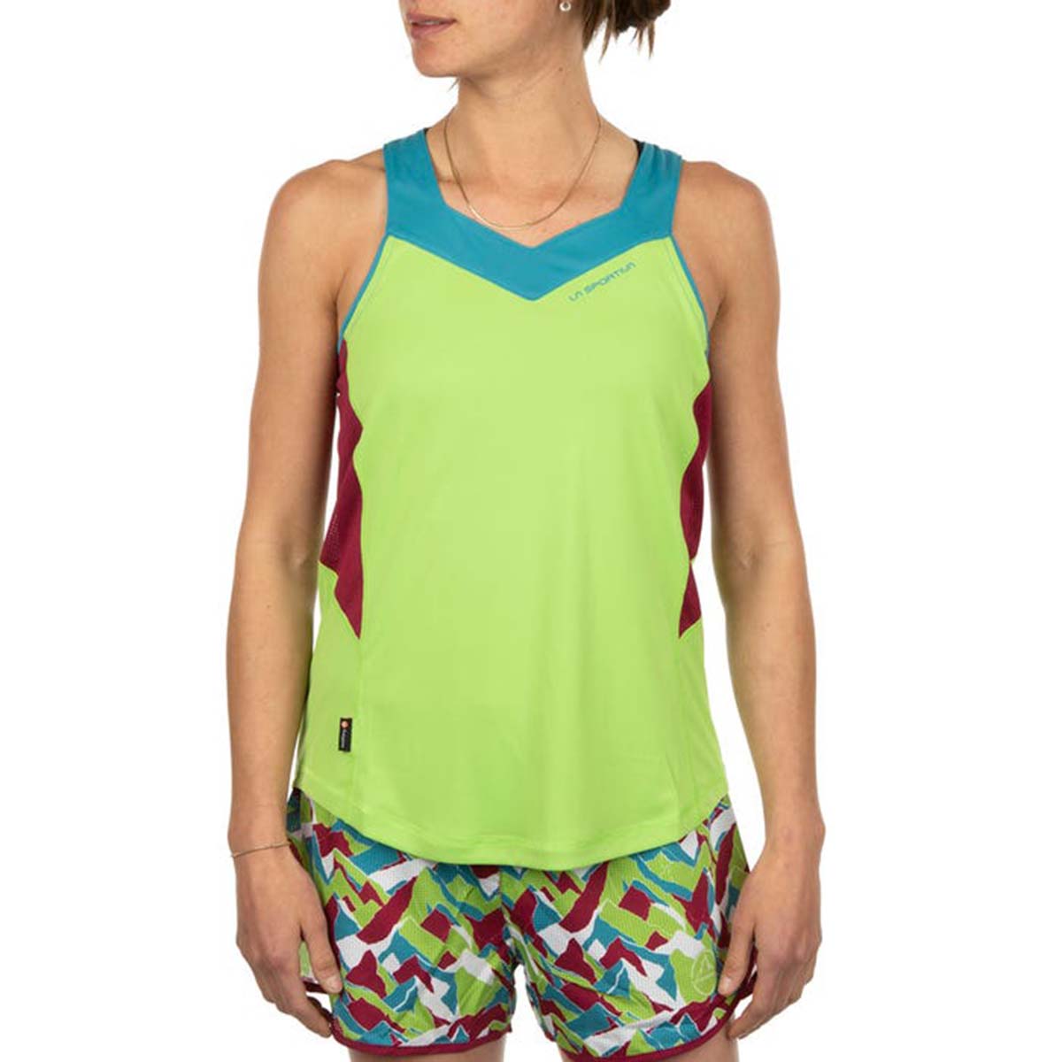 Joy Womens Running Tank Top Green