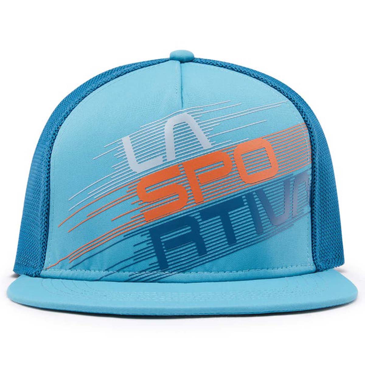 Stripe Evo Trucker Mens Climbing Hat Blue