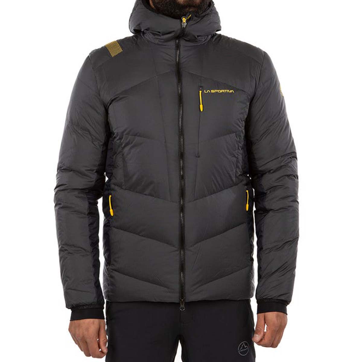 Atlas Mens Ski Down Jacket Black