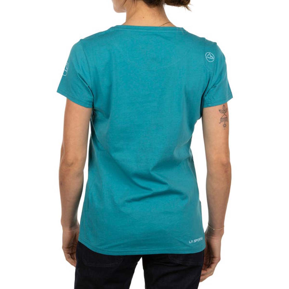 Stripe Evo Womens Climbing T-Shirt Blue