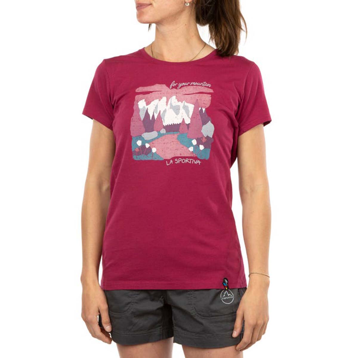 Valley Womens Climbing T-Shirt Purple