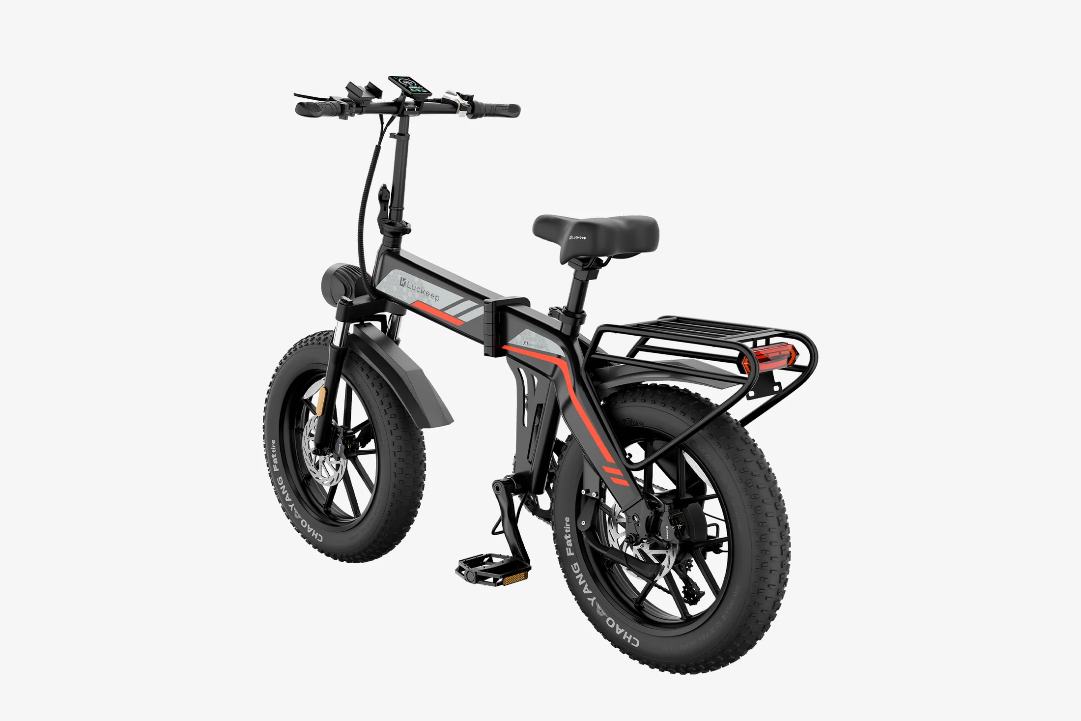 🔥 Luckeep X1 Folding eBike｜1200W Motor｜48V15Ah Battery｜28 MPH (45 km/h) Top Speed｜Long Range｜Off-Road｜Compact & Foldable