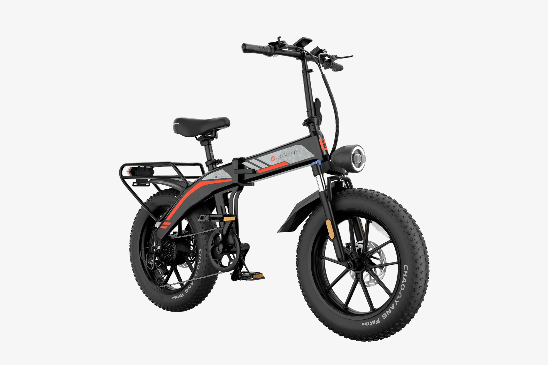 🔥 Luckeep X1 Folding eBike｜1200W Motor｜48V15Ah Battery｜28 MPH (45 km/h) Top Speed｜Long Range｜Off-Road｜Compact & Foldable