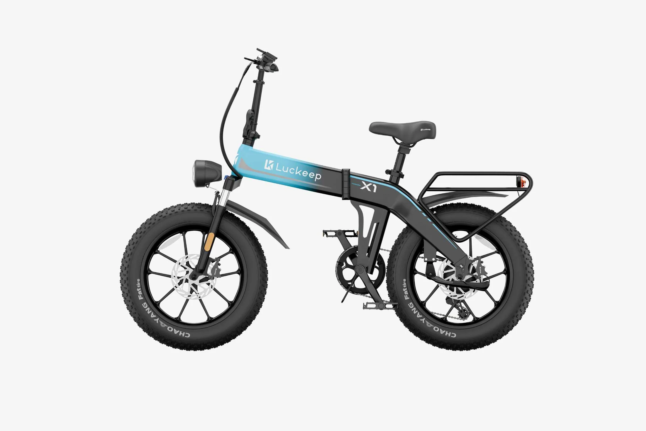 🔥 Luckeep X1 Folding eBike｜1200W Motor｜48V15Ah Battery｜28 MPH (45 km/h) Top Speed｜Long Range｜Off-Road｜Compact & Foldable