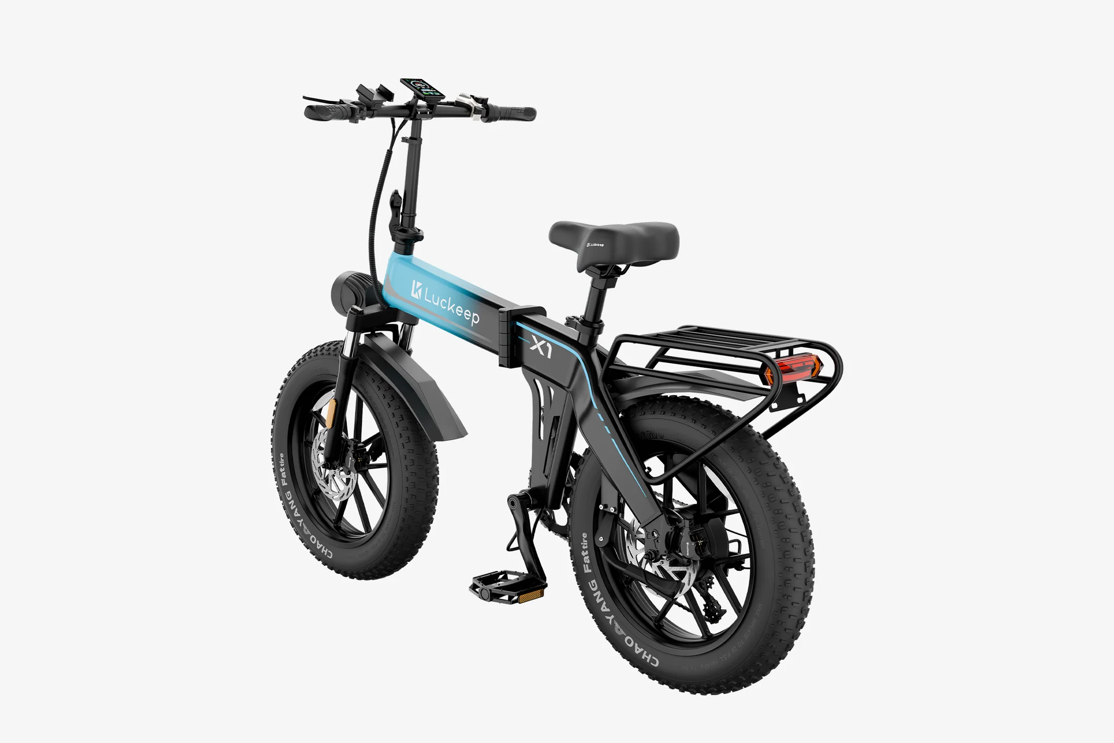 🔥 Luckeep X1 Folding eBike｜1200W Motor｜48V15Ah Battery｜28 MPH (45 km/h) Top Speed｜Long Range｜Off-Road｜Compact & Foldable
