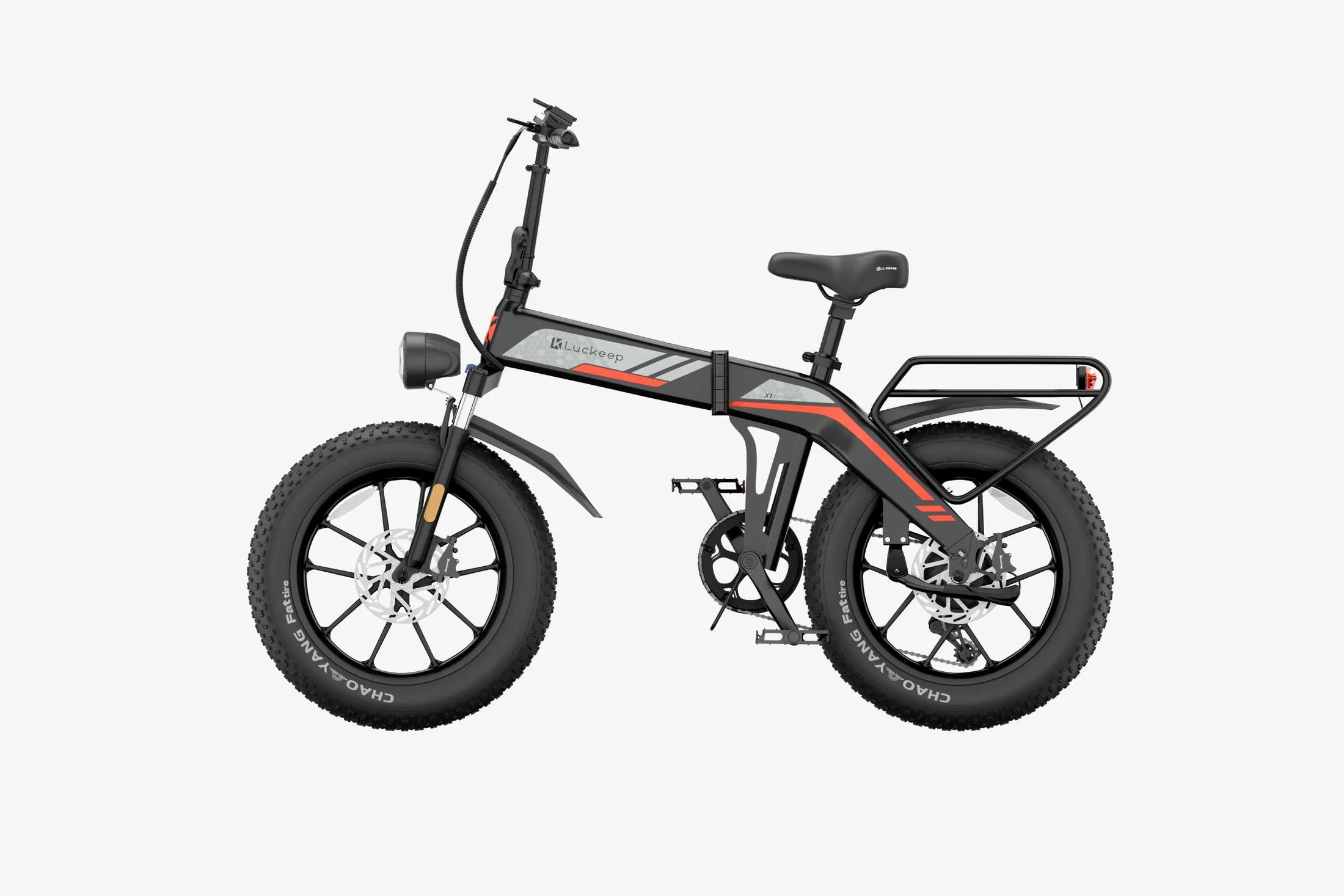 🔥 Luckeep X1 Folding eBike｜1200W Motor｜48V15Ah Battery｜28 MPH (45 km/h) Top Speed｜Long Range｜Off-Road｜Compact & Foldable