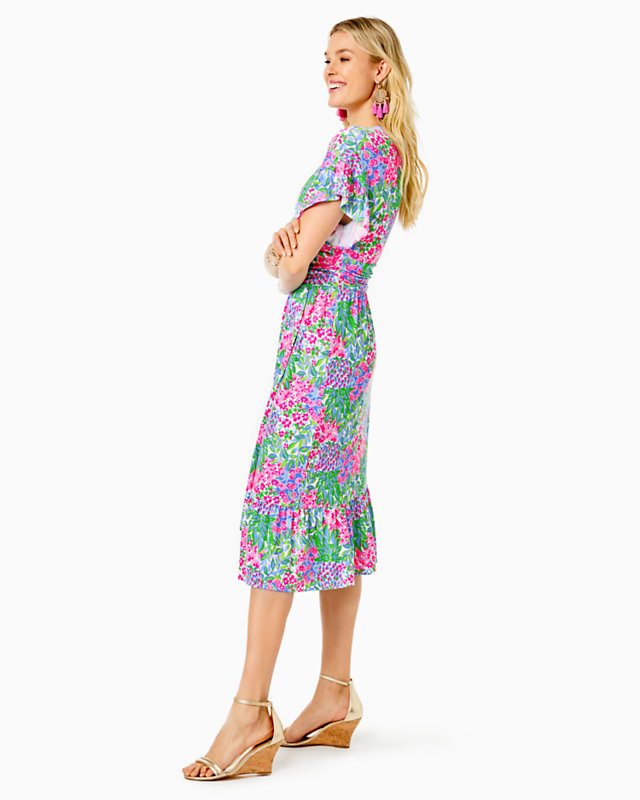 Juliet Ruffle Midi Dress