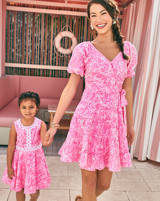 Iralee Linen Wrap Dress