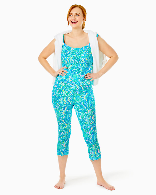 UPF 50+ Luxletic 21" South Beach High Rise Crop Legging