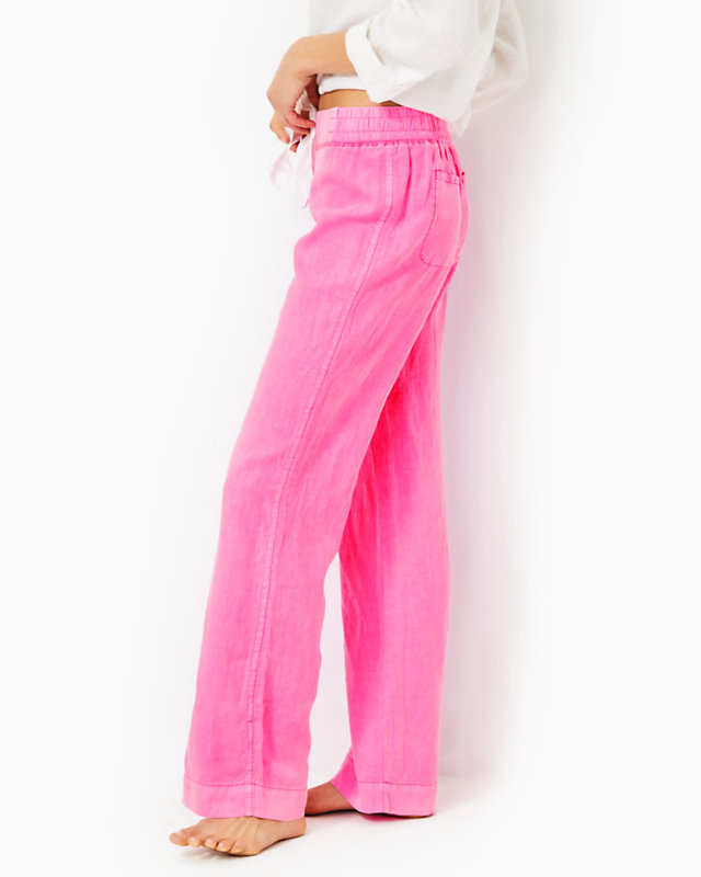 32" Deri Linen Palazzo Pant