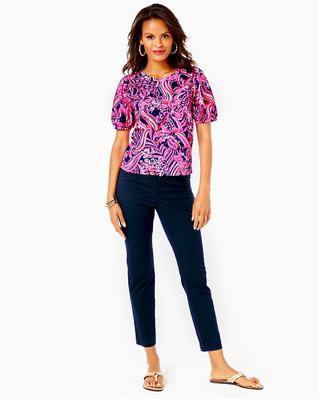 29" Kelly Textured Ankle Length Skinny Pant