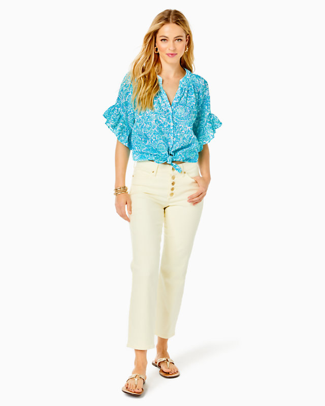 27" South Ocean High Rise Straight Leg Jean