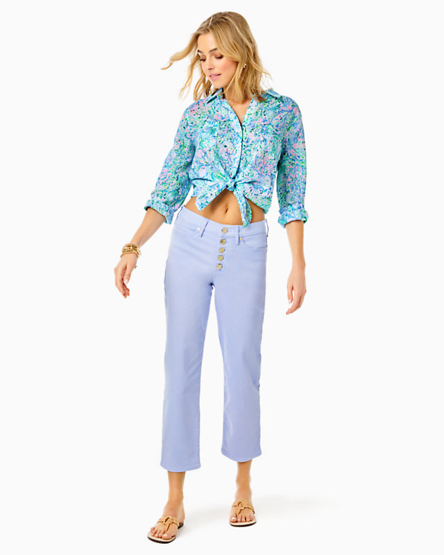 27" South Ocean High Rise Straight Leg Jean