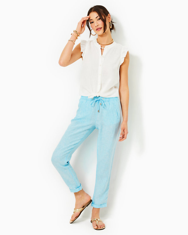 31" Taron Mid-Rise Linen Pant