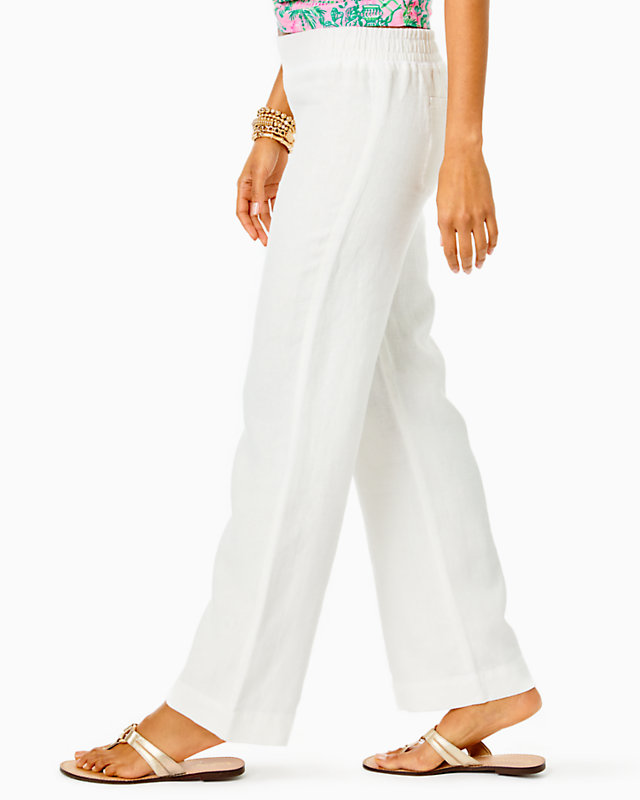 31" Deri Linen Palazzo Pant