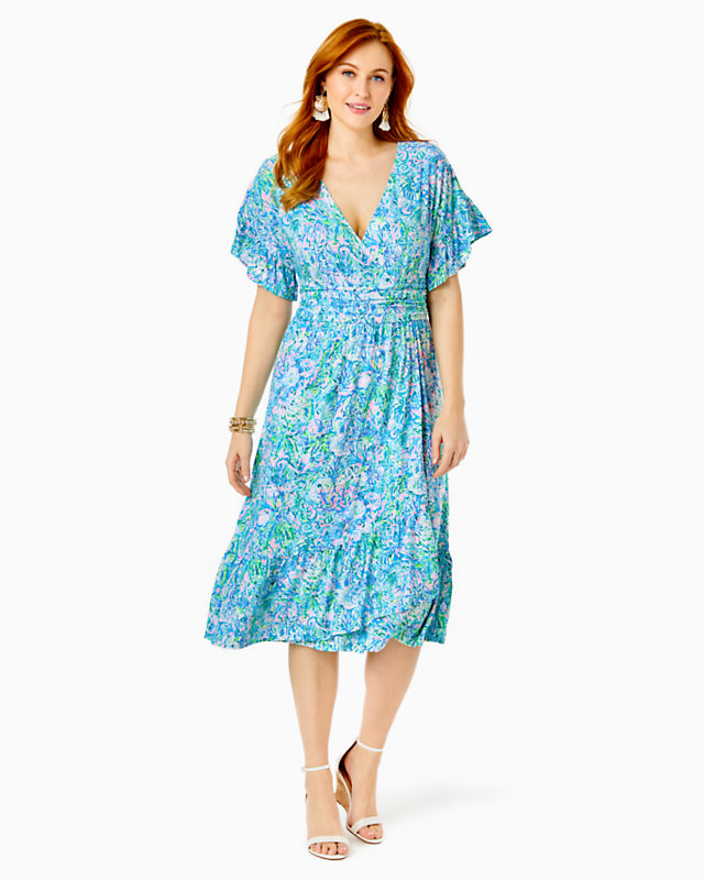 Juliet Ruffle Midi Dress
