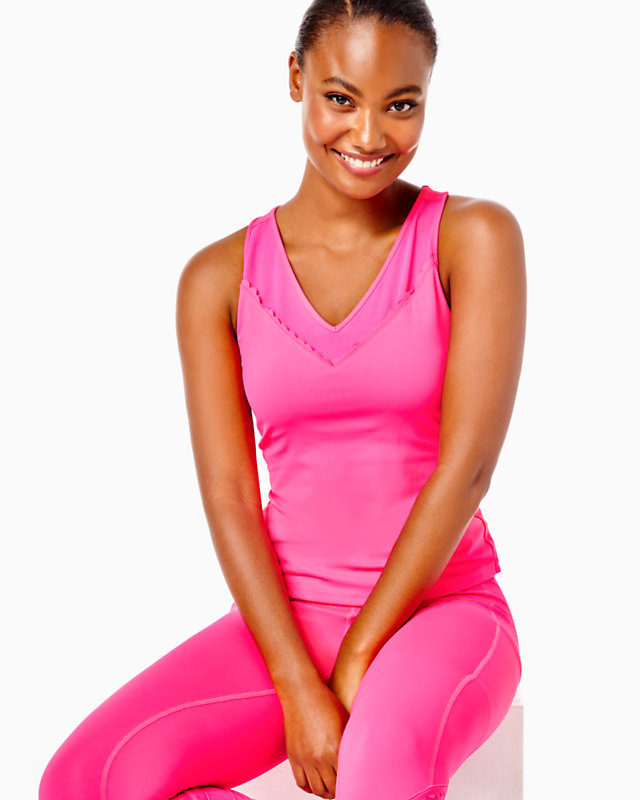 UPF 50+ Luxletic Euclid Scallop Bra Tank