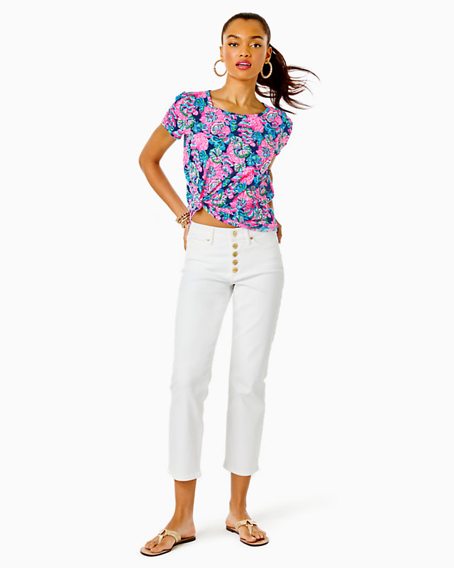 27" South Ocean High Rise Straight Leg Jean