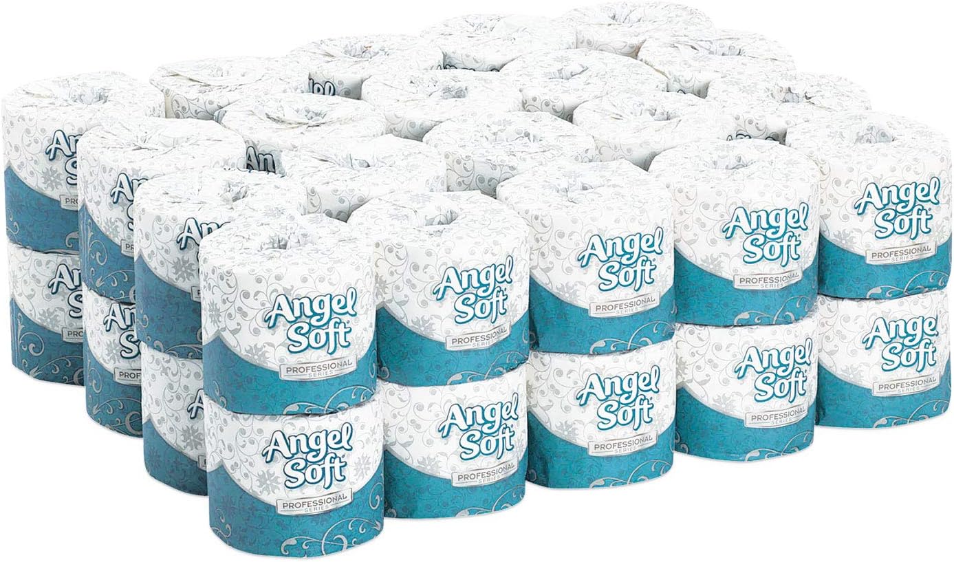 Georgia-Pacific Angel Soft Toilet Paper, 16880, Bulk Case of 80 Rolls, 450 Sheets Per Roll, Individually Wrapped, 2-Ply Soft and Strong Toilet Tissue