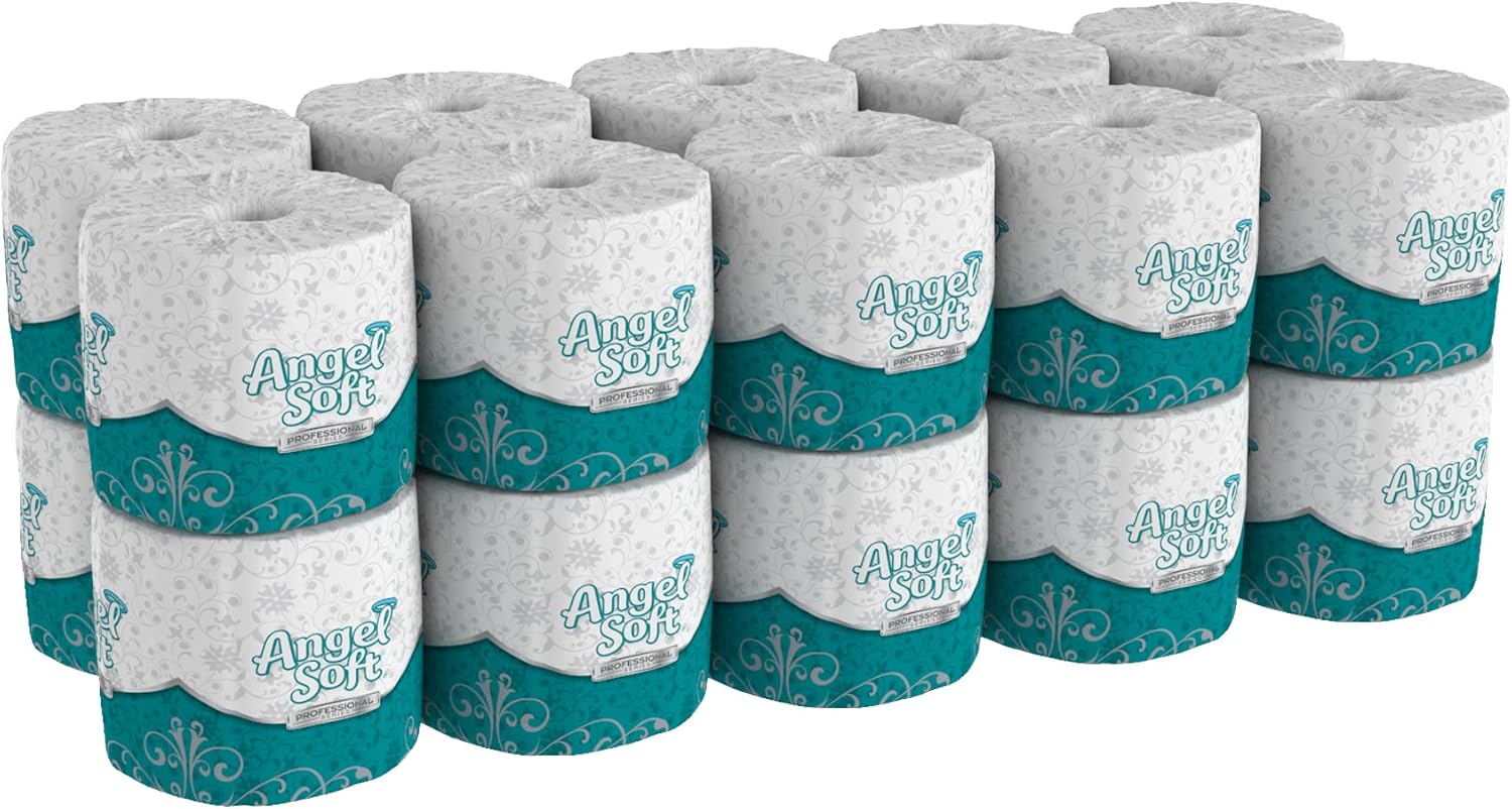 Georgia-Pacific Angel Soft Toilet Paper, 16880, Bulk Case of 80 Rolls, 450 Sheets Per Roll, Individually Wrapped, 2-Ply Soft and Strong Toilet Tissue