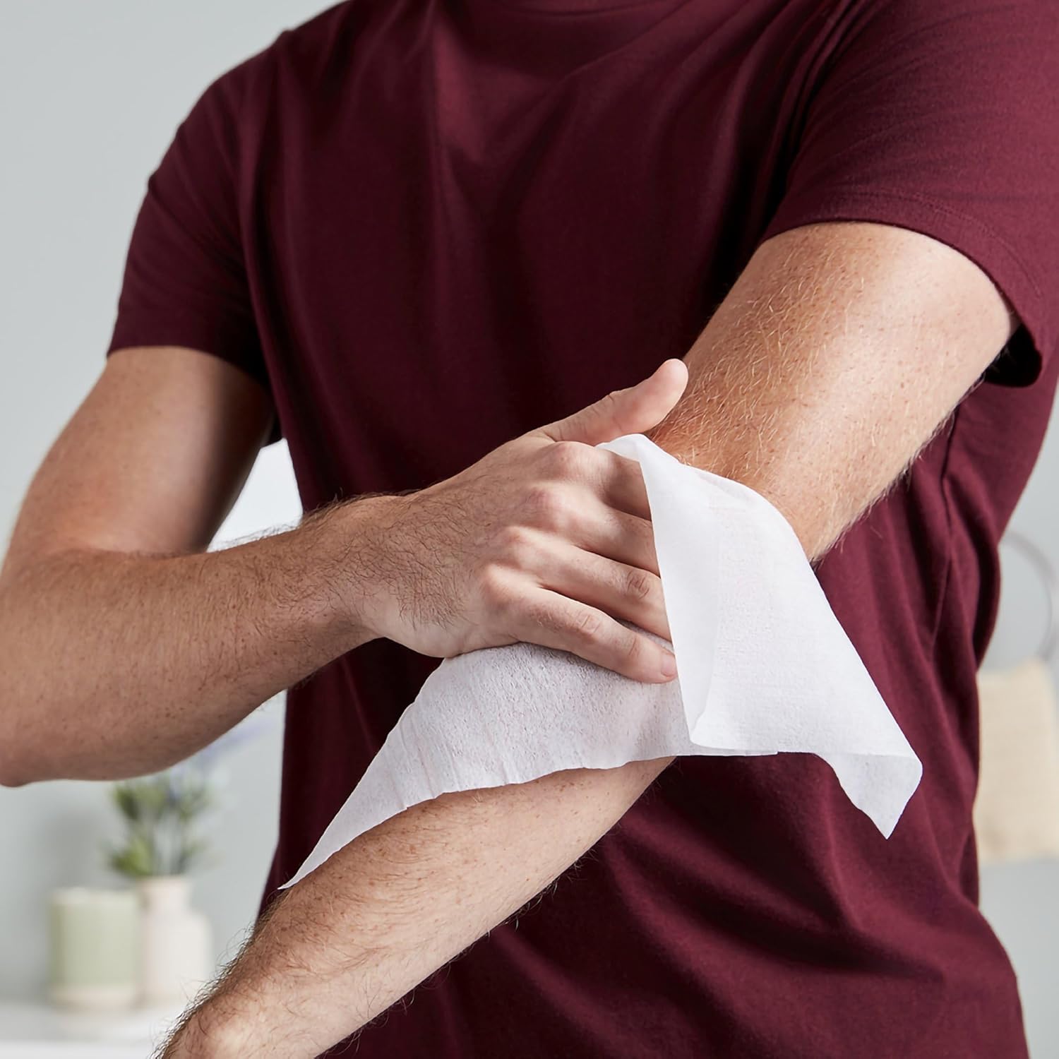 McKesson StayDry Disposable Wipe 12 Pack, 600 Washcloths - Large Adult Body and Incontinence Washcloths with Aloe and Vitamin E, Alcohol-Free, 50 Wipes Per Pack