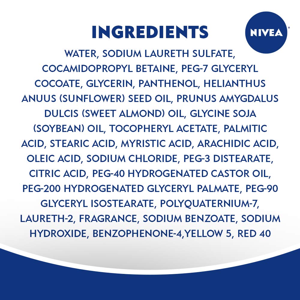NIVEA Refreshing White Peach and Jasmine Body Wash, Scented Body Wash with Nourishing Serum, Plant-Derived Oils, Essential Skin Lipids and Vitamins, 20 Fl Oz Bottle