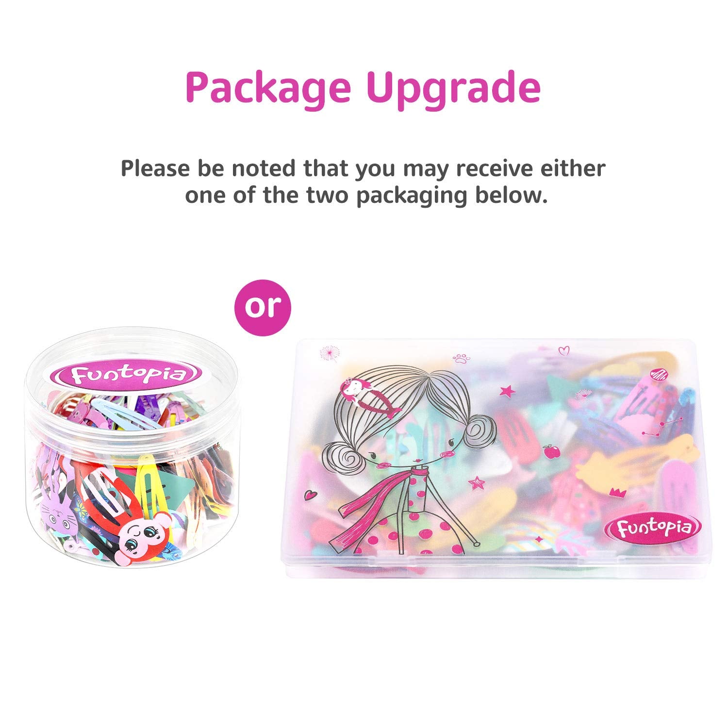 Girls Hair Clips Barrettes, Dependingi 80 Pcs Lovely Animal Fruit Printed Pattern Metal Snap Hair Clips Cartoon Design Hairpins for Kids Teens Pets