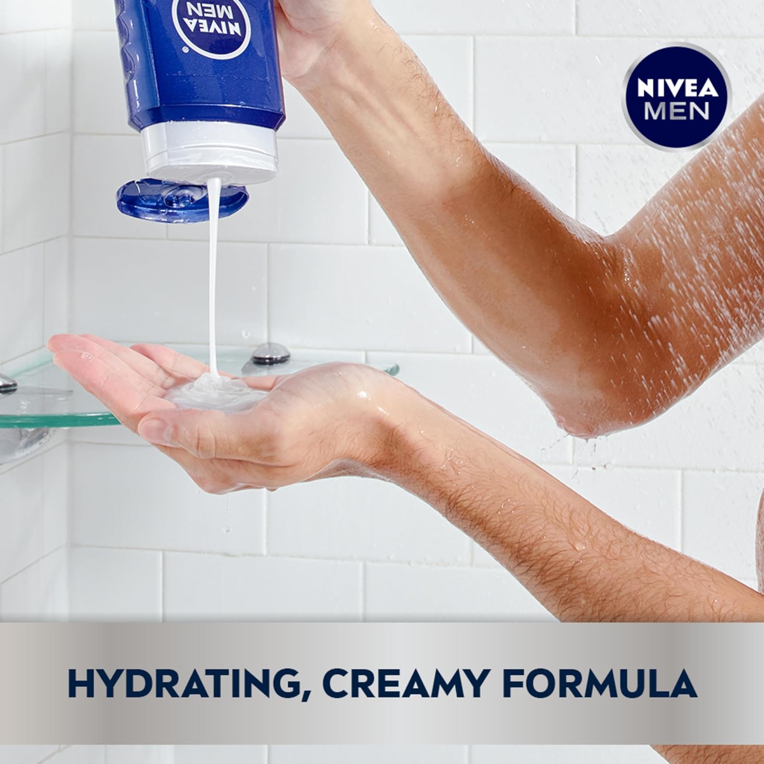 NIVEA MEN Maximum Hydration Body Wash with Aloe Vera, Long-Lasting Hydrating Body Wash for Men, 3 Pack of 16.9 Fl Oz Bottles