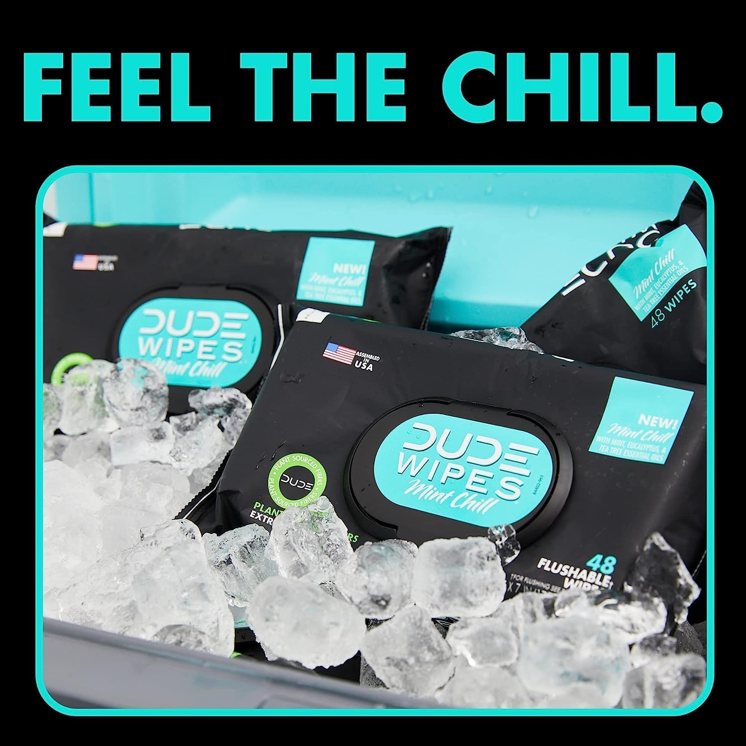 DUDE Wipes - Flushable Wipes - 144 Wipes - Unscented Extra-Large Adult Wet Wipes - Vitamin-E & Aloe for at-Home Use - Septic and Sewer Safe, 48 Count (Pack of 3)