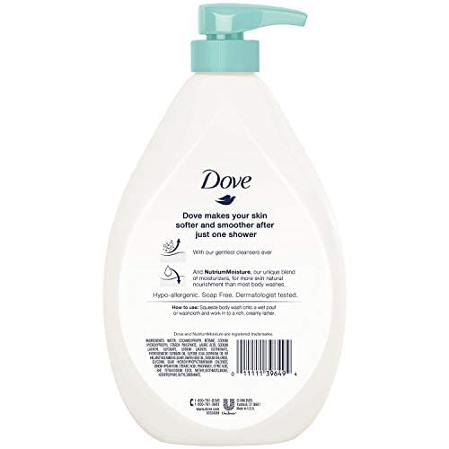 Dove Hypoallergenic Body Wash To Moisturize Sensitive Skin Body Wash For Sensitive Skin Sulfate And Paraben Free 34oz