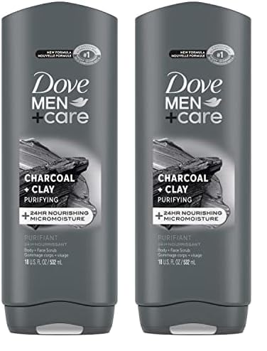 Dove Men+Care Body Wash Extra Fresh 4 Count for Men's Skin Care Body Wash Effectively Washes Away Bacteria While Nourishing Your Skin 18 oz