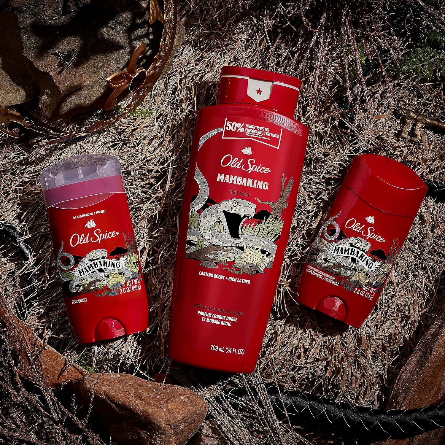 Old Spice Body Wash for Men, 24/7 Shower Fresh with Lasting Scent, Red Collection, Swagger with Cedarwood Scent, 24 fl oz (Pack of 2)