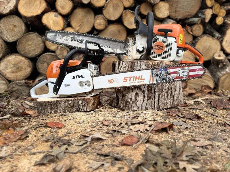 Used STIHL Farm Boss petrol chainsaw, limited winter sale