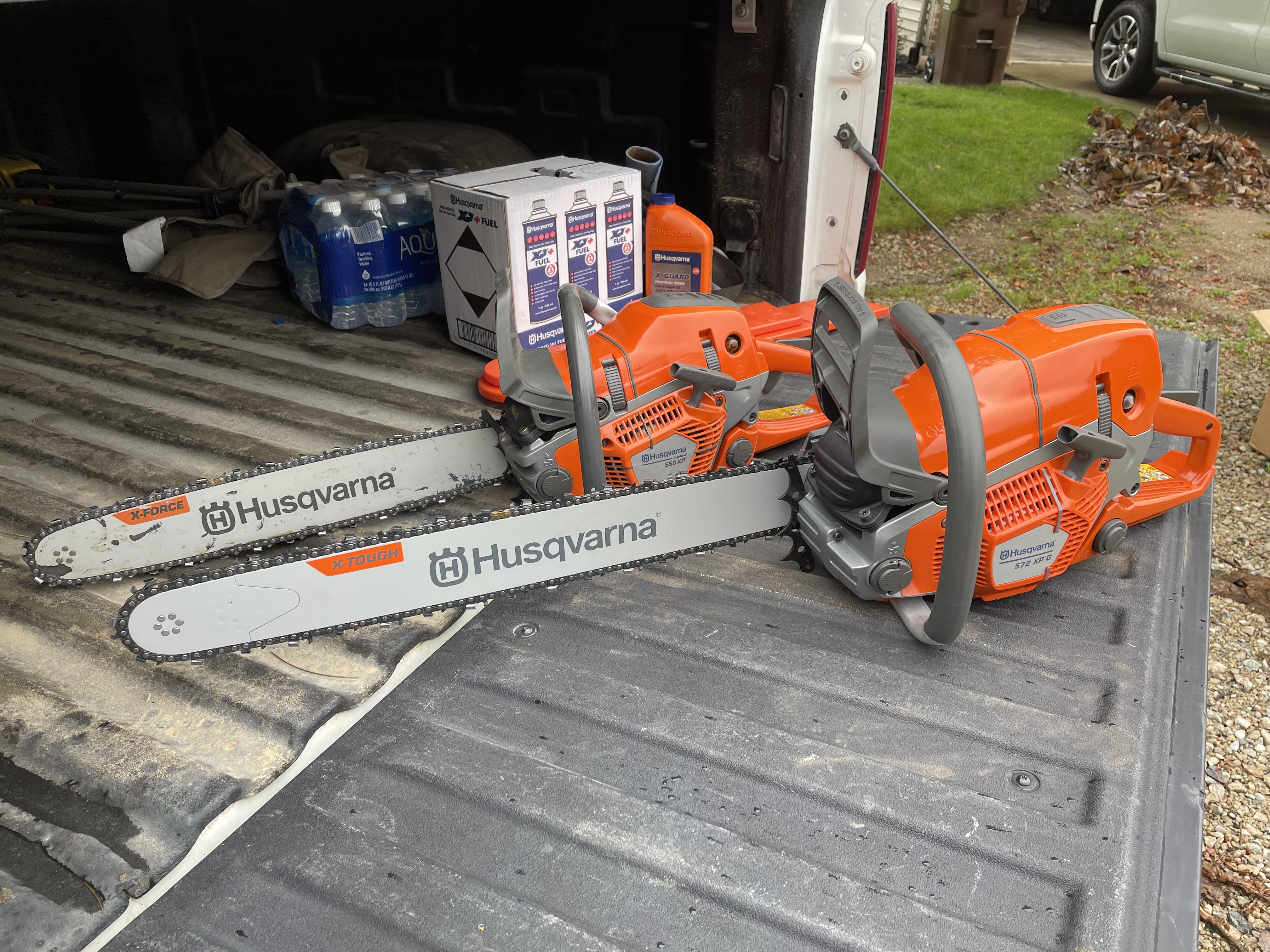 Used Husqvarna 572 XP®, the ultimate wood-cutting machine, with special winter offers