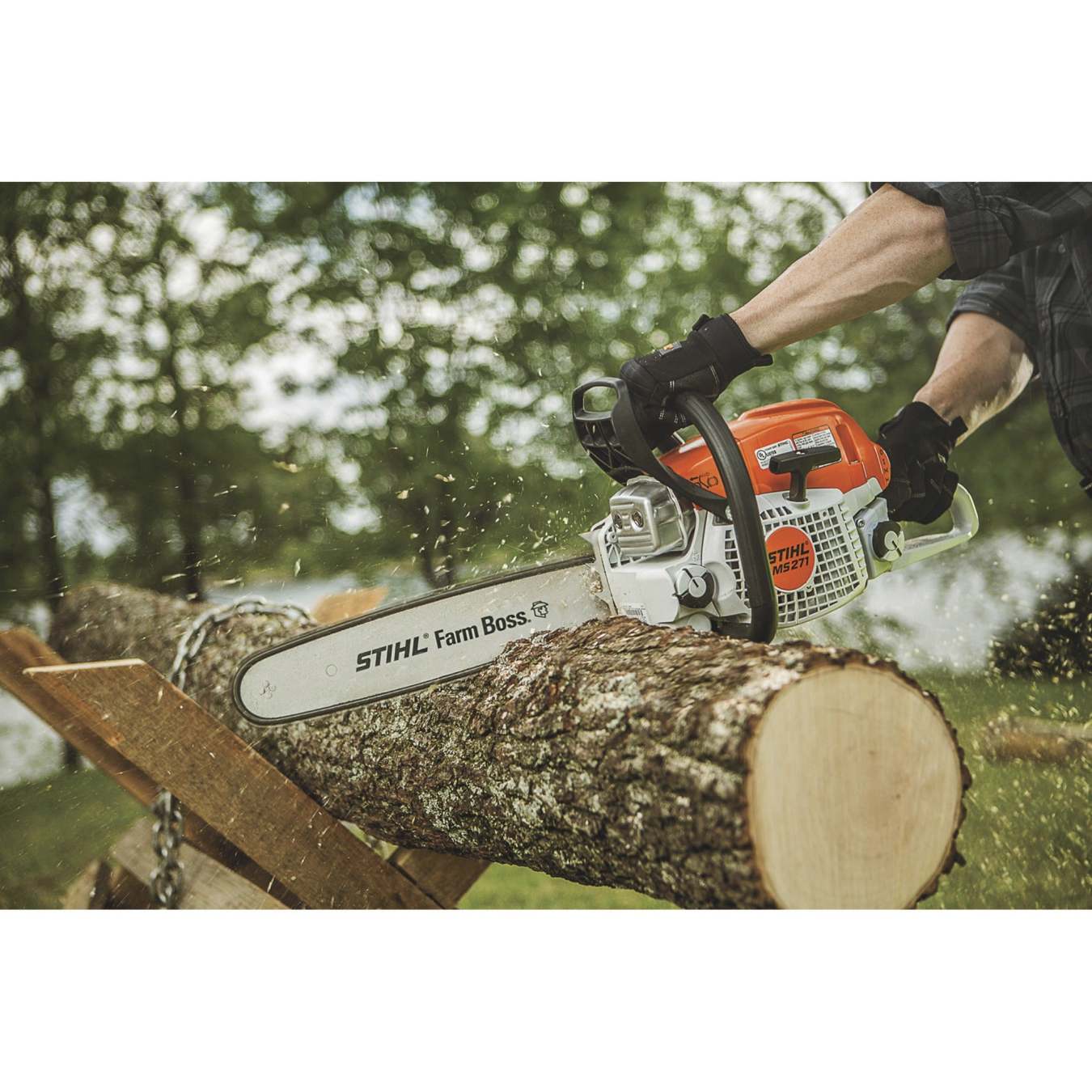 Used STIHL Farm Boss petrol chainsaw, limited winter sale