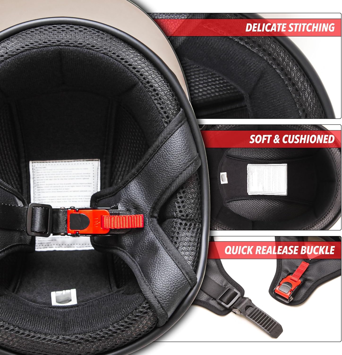 Cartman Cruiser Scooter Motorcycle Half Face Helmet, American Flag Skull USA Graphics, DOT Approved for Bike Scooter ATV UTV Chopper X-Large