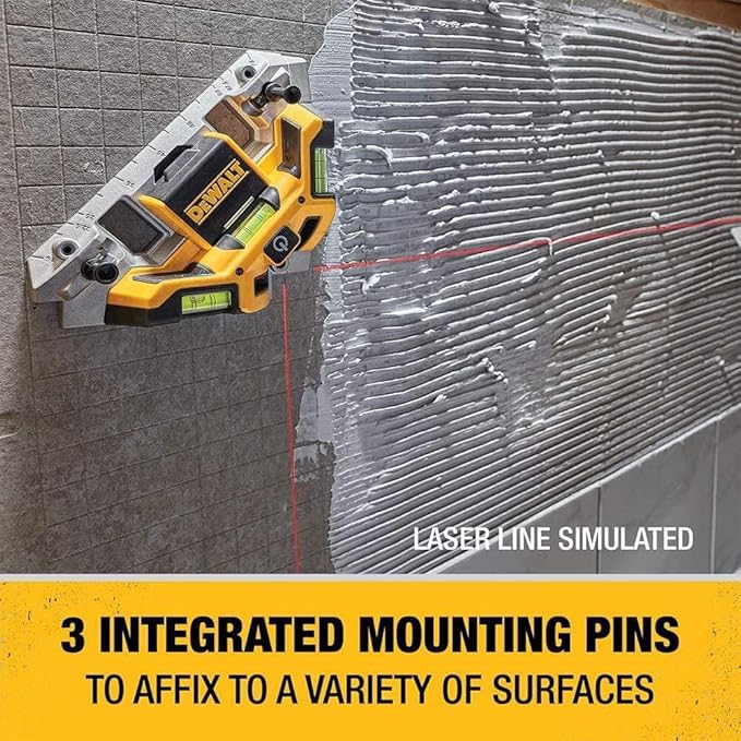 DEWALT DW0802 33'. Laser Square, Yellow