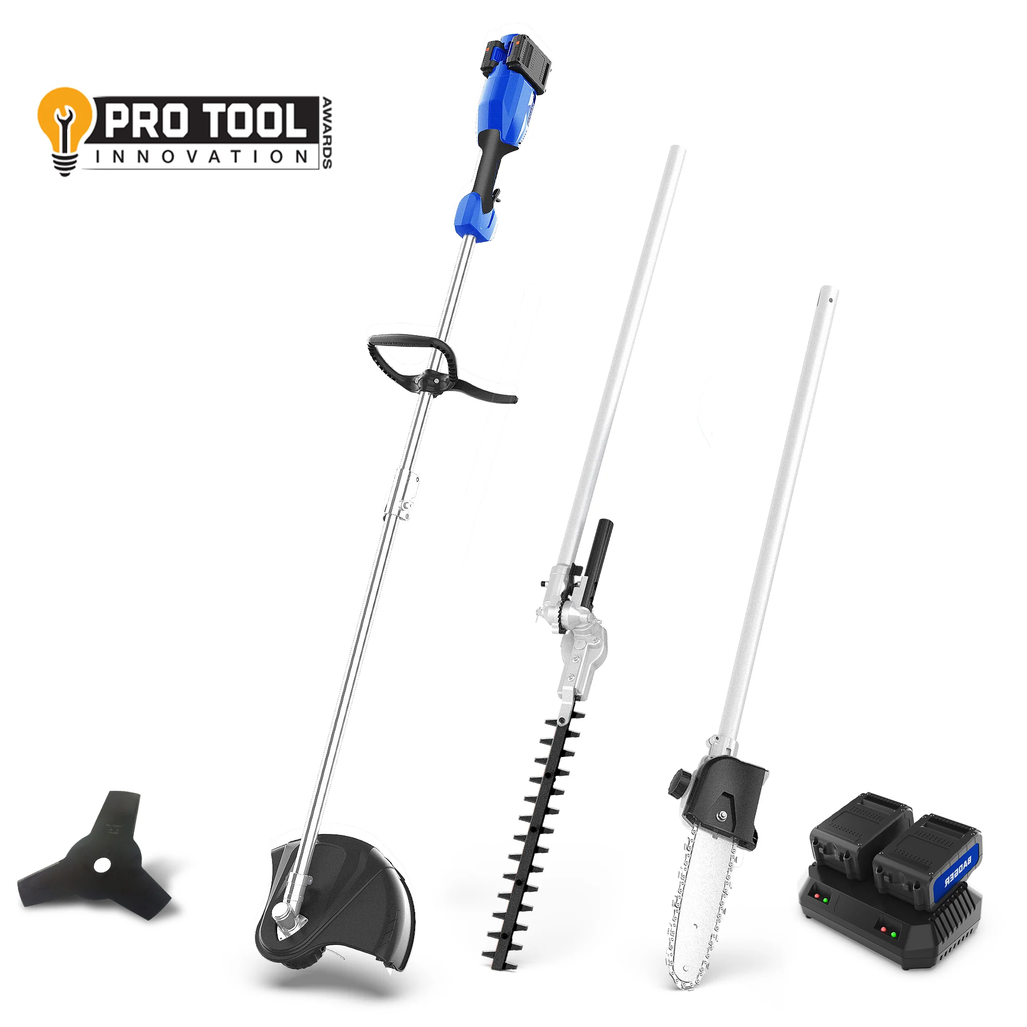 Wild Badger New 40V Electric Weed Wacker String Trimmer 4-in-1 Multi Yard Care Tools