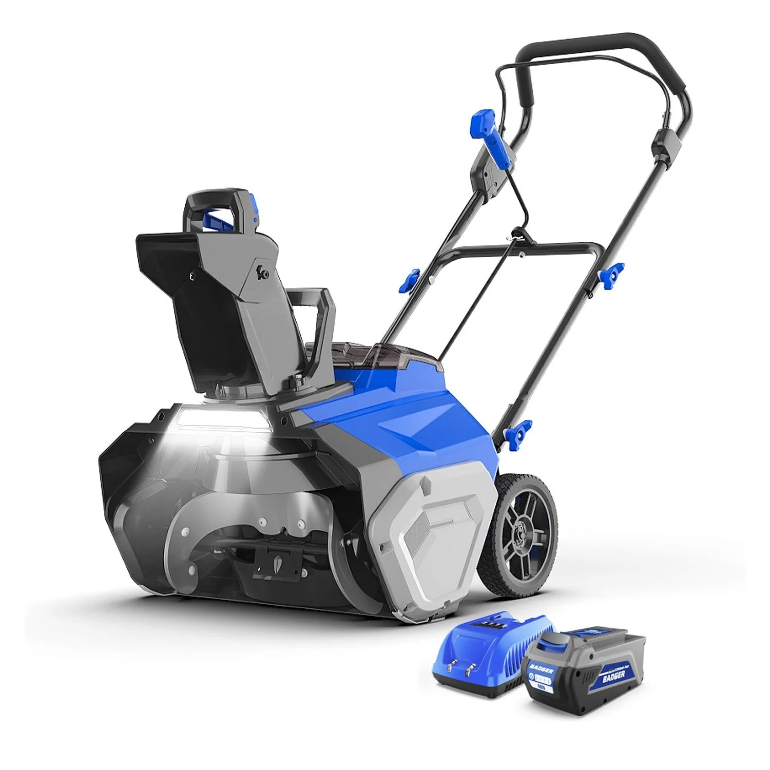 Wild Badger 40V 20 in Cordless Electric Snow Blower With 1 pcs 4.0Ah Battery & Brushless Motor