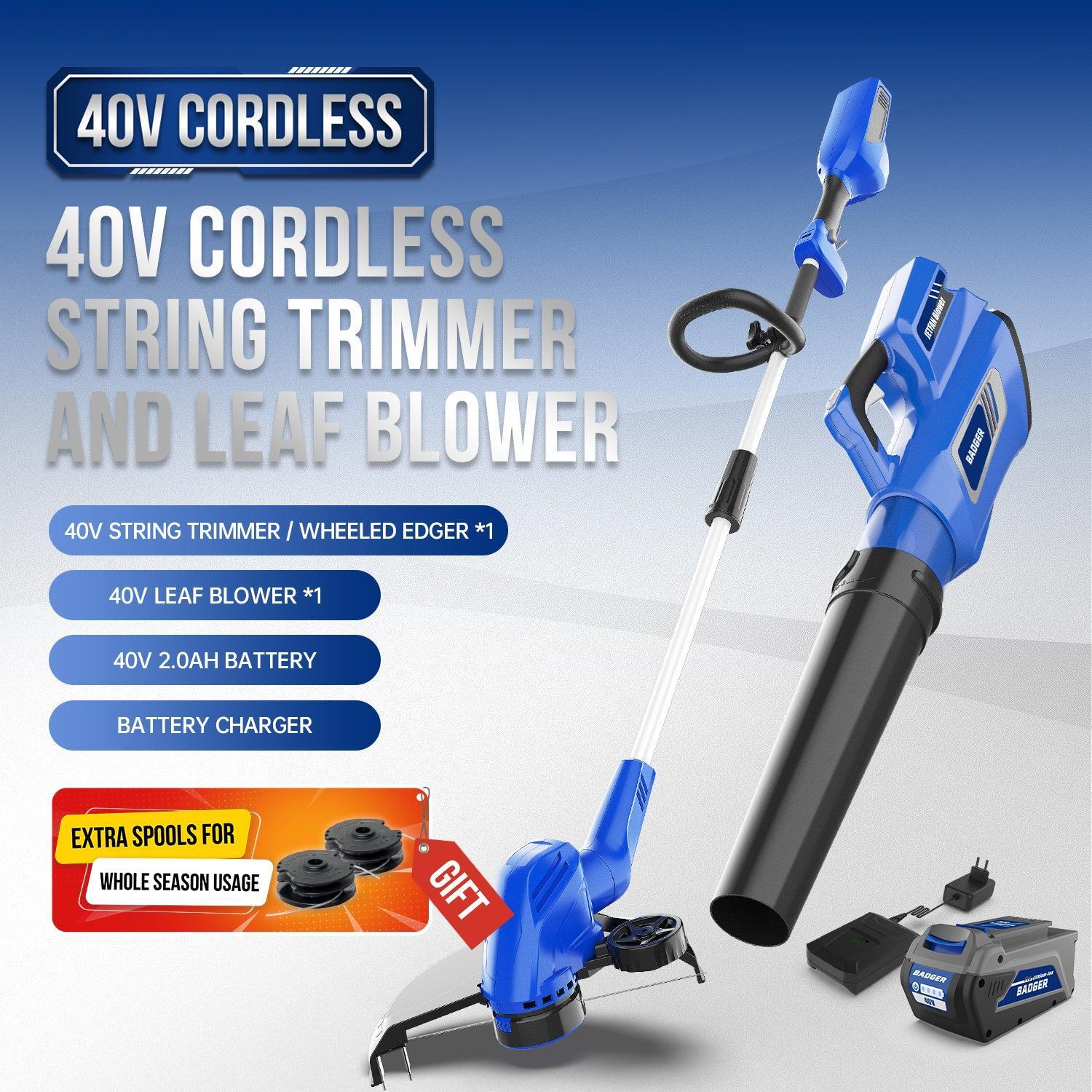 40V Electric Weed Eater & Leaf Blower  40V 18