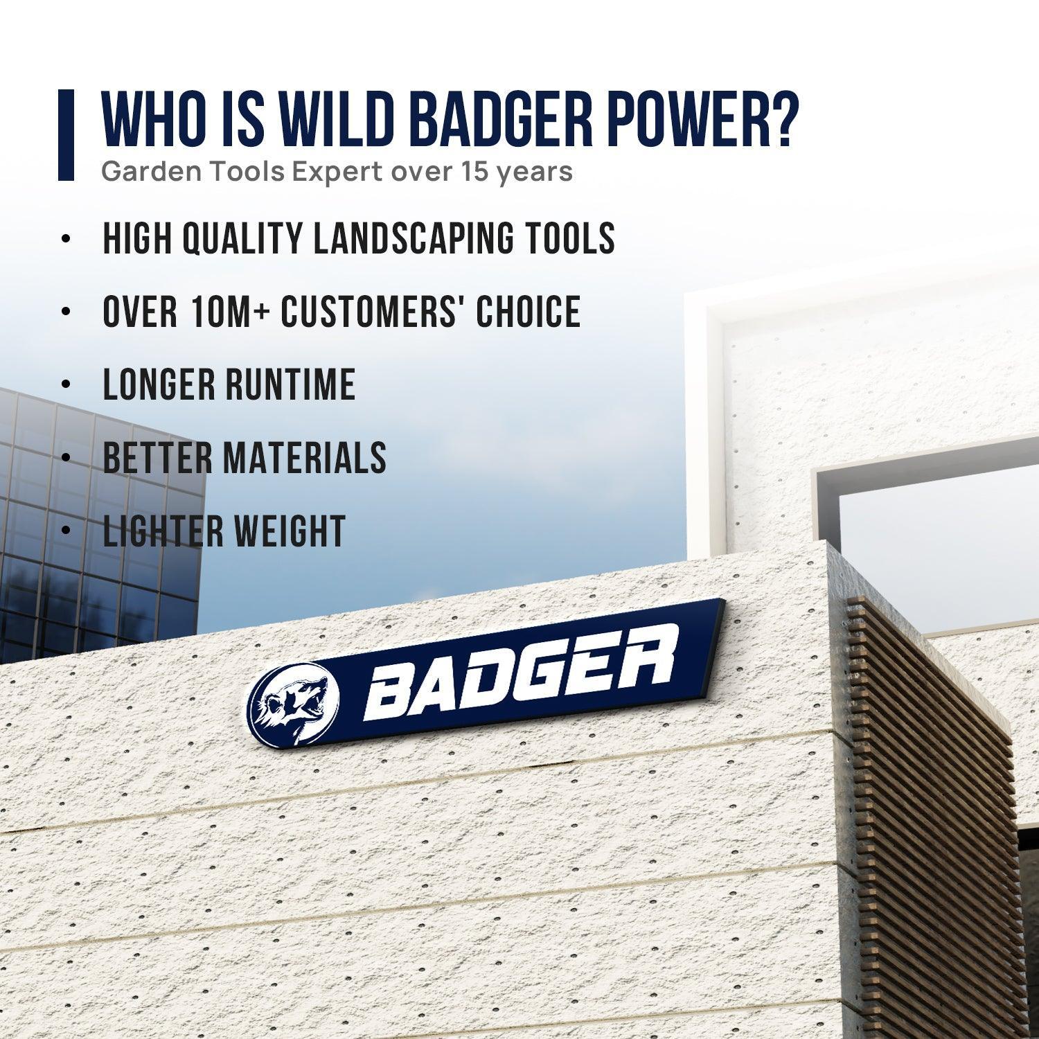 Wild Badger 26cc Weed Wacker Gas Powered 4-in-1 String Trimmer Wheeled Edger
