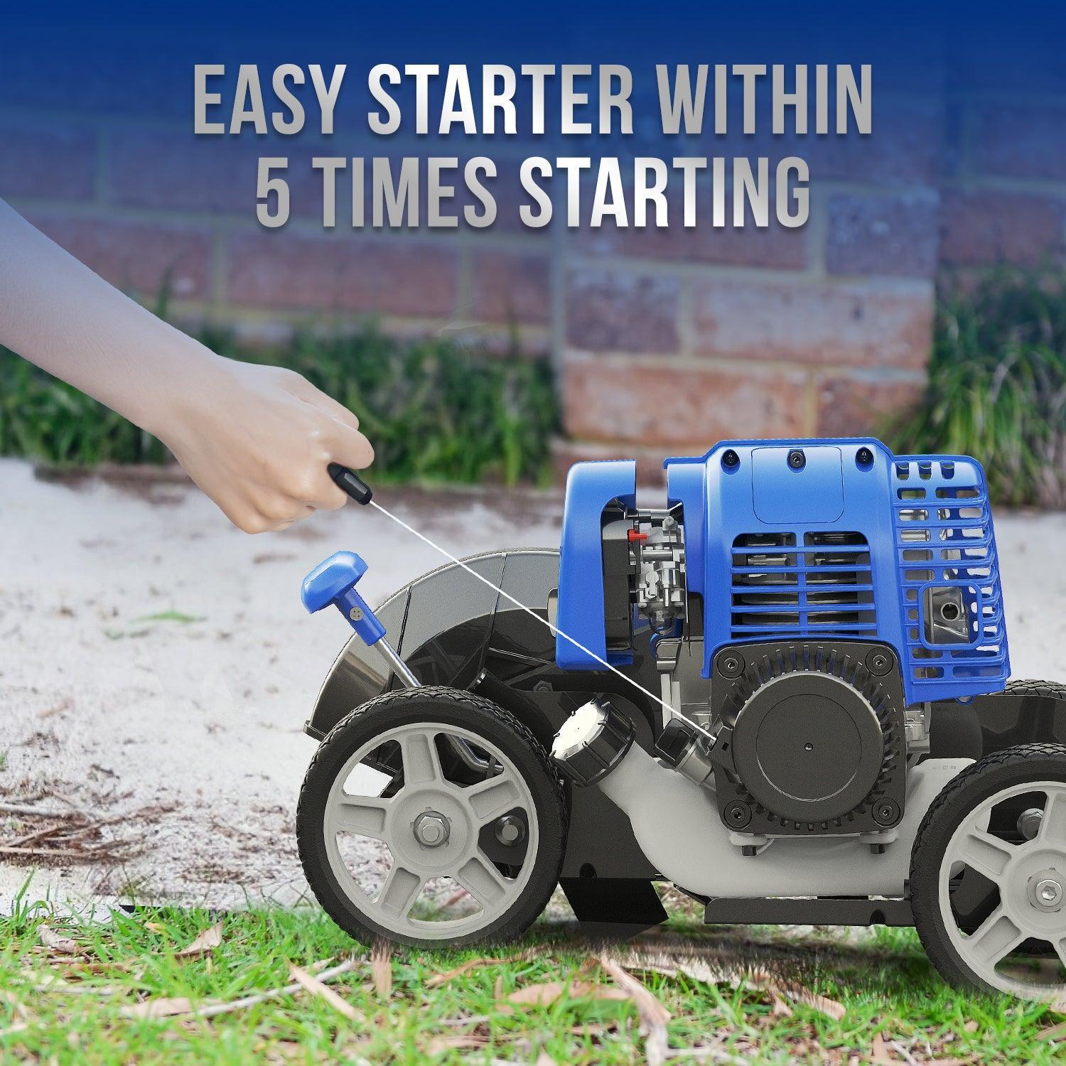 Wild Badger 31cc Sidewalk Edger Lawn Tool Gas Powered With  2-Teeth Metal Blades